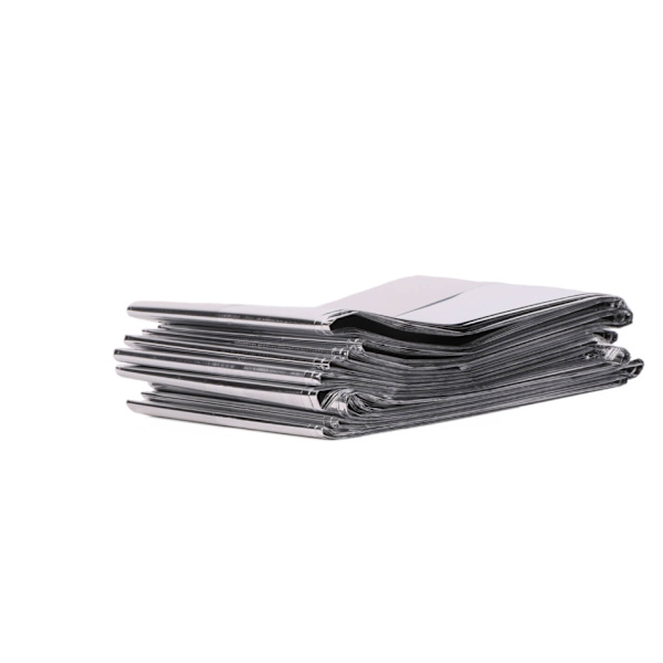 2-pack - Överlevnadsfilt Nödfilt - Vindtät & Lättviktsfilt silver