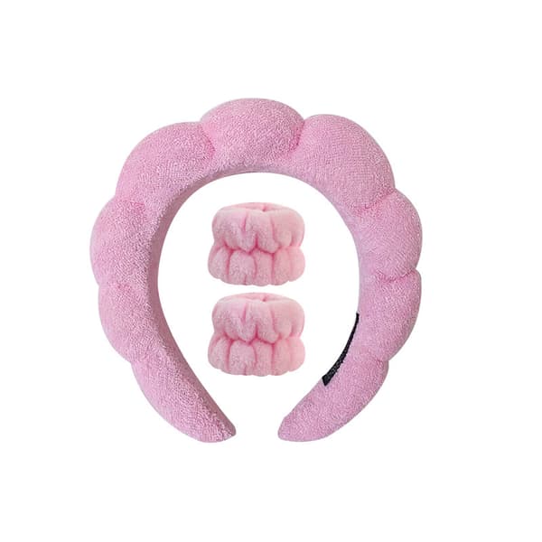 Hårband för kvinnor Svamp, Puffy Makeup Hårband ，1 förpackning