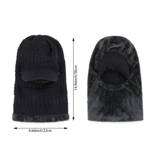 Balaclava vinterjacka med flexibel hals - supervarm