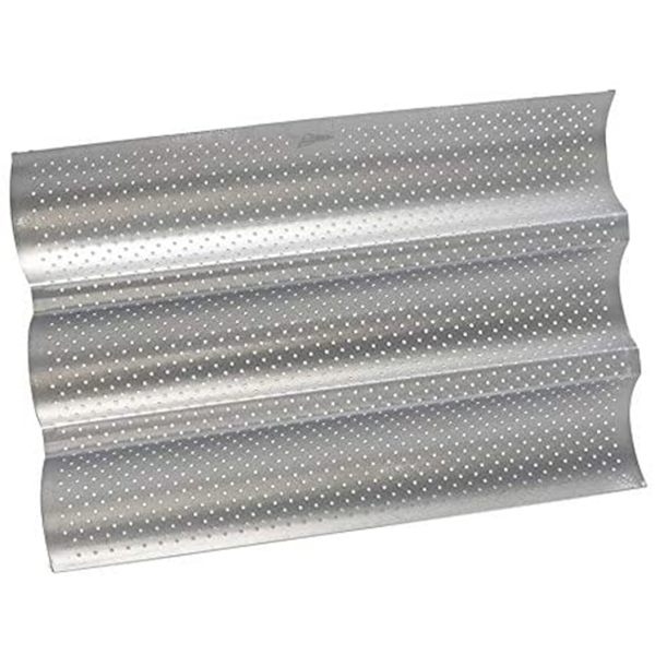 Baguetteplåt med non-stick-beläggning, baguetteplåt med 3 baguetter