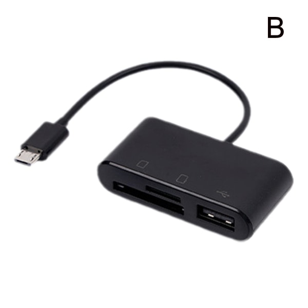 USB C 3-i-1 Hub Converter Typ C Adapter SD-kortläsare för Mac Micro