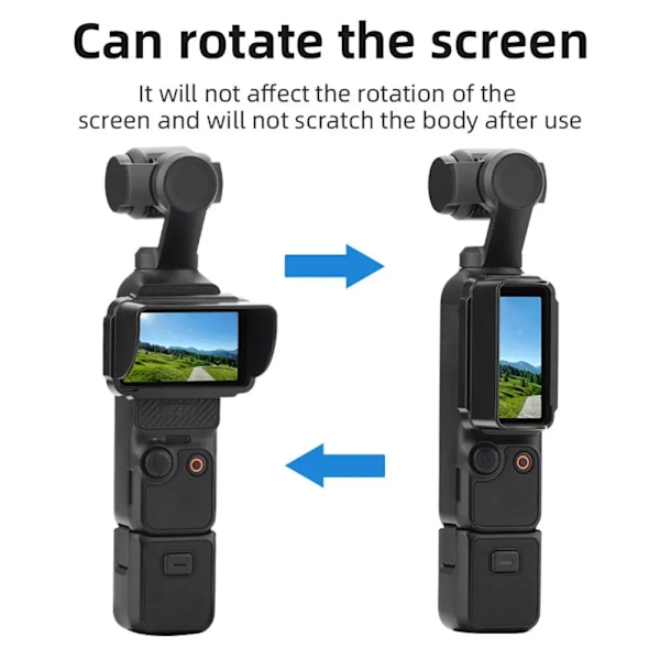 Solskydd för DJI Osmo Pocket 3 Skärm Solskydd Huva Skydd Anti-bländning