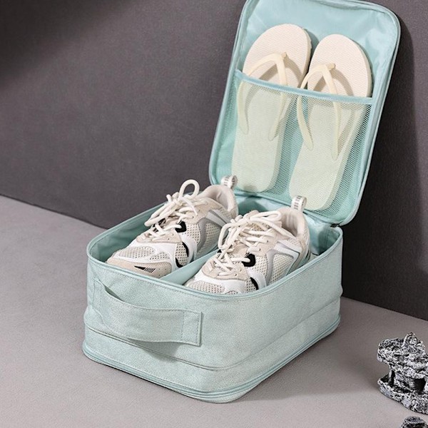 Multifunktionell bärbar skoförvaringsväska Lätt sneakersväska med stor kapacitet för affärsresor Grey