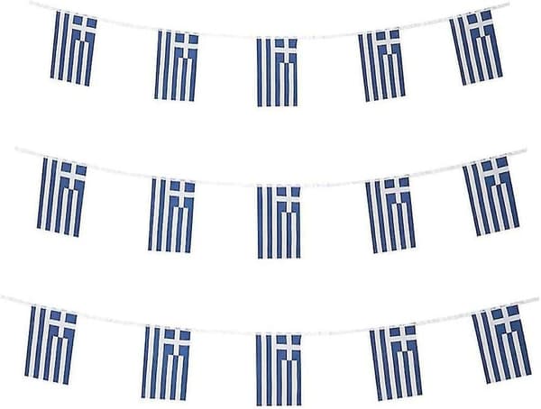 Greske flagg Små greske flagg Mini flaggvimpel bannere dekorasjoner - Hellas -