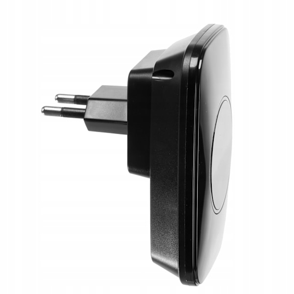 Trådløs Ringeklokke - 60 Forskellige Lyde - 110 dB Black Svart