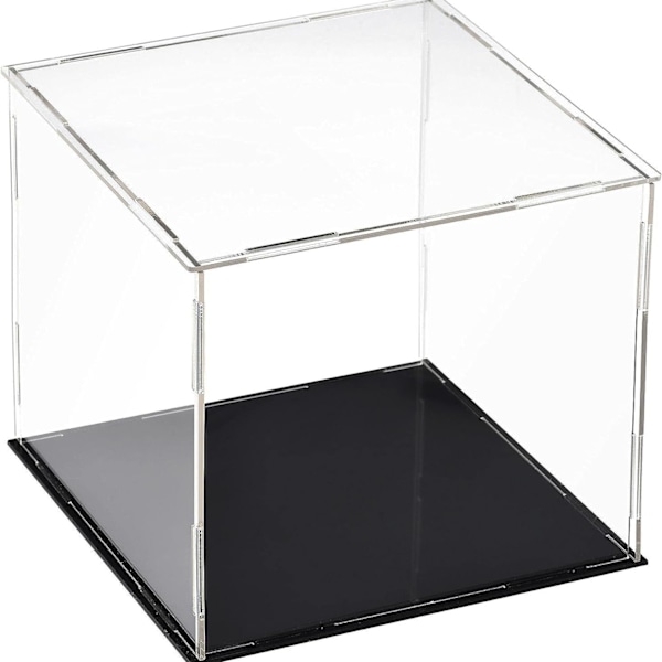 Klar Dammtät Akryl Displaybox för Klar Leksaksactionfigur - 25*15*20cm