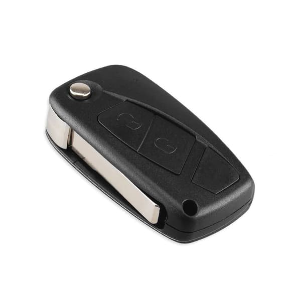 2-knaps nøgleskal til Fiat Sort Black one size