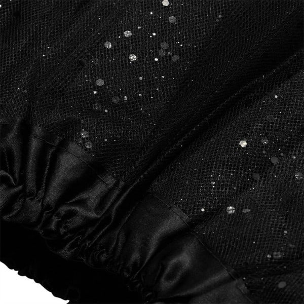 Tyllihame naisille Tutu 50-luvun Rockabilly Alushame Baletti Flirttaileva Tylli Tanssimekko Karnevaaliasu Musta
