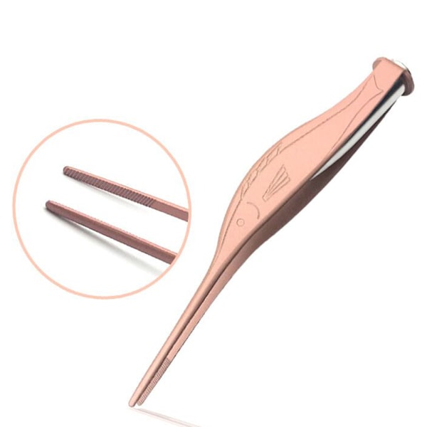 Smart pinsett med LED-belysning Roségull
