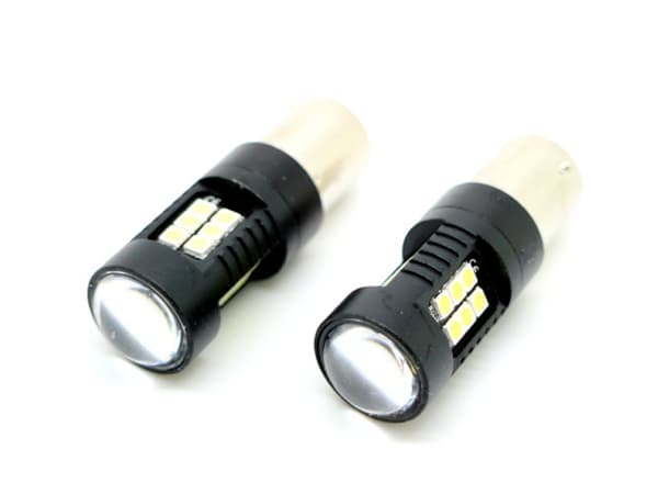 Bau15s 6000K Canbus LED-lamper bremselys ryggelys 12v 1156 Silver grey Silvergrå