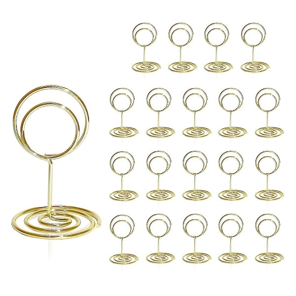 Bordnummerholdere 20 stk - 2 tommer Mini bordplaceringsholdere Korte bordnummerstativer til bryllup Pa