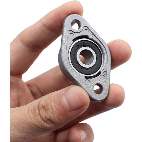 6 Stycken Lagerbock 8mm Diameter Zinklegering Romboedrisk Självjusterande Lagerbock Lagerblock för KFL-serien Maskiner Transportör