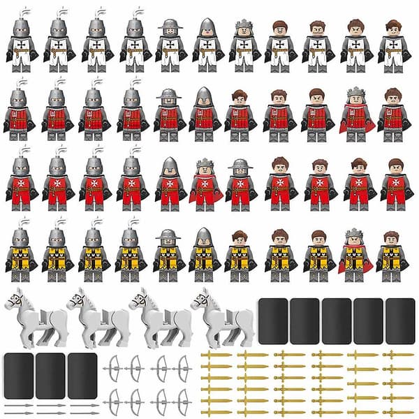 Knight Militære Mini Figurer Sæt, middelalderlige ridder hær legetøj, hær actionfigur, samlergave til børnefans