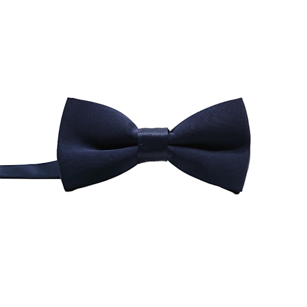 Kompakt og lett smal sløyfe for gutter til bryllup og Dark blue