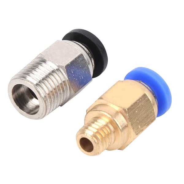 20 stk. Pneumatiske Koblinger Lige Push Connect til Bowden Ex 3D-printer PC4‑M10/PC4‑M6