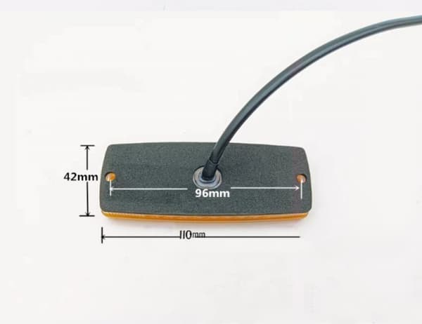 4 stk. 12V/24V orange LED positionslys med reflektor, sidemarkeringslys