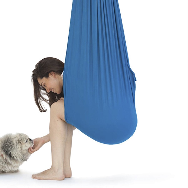 Yogagunga och hängmatteset för flexibilitet och smärtlindring Himmelsblå Himmelsblå 1.5*2.8M