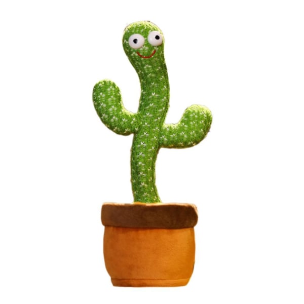Dansande kaktus Härmar leksak, pratar Upprepa sång Sunny Cactus Toy 120 st Songs For Baby Spela in ditt ljud Sjung+dans+inspelning+ljus