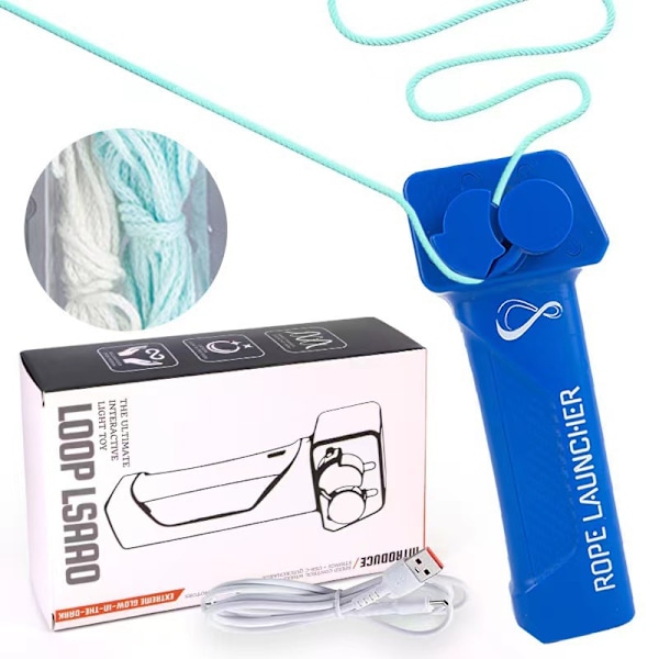 LoopLasso Repkastare ZipString Handhållen Justerbar Hastighet Glow-in-the-Dark Repleksaker