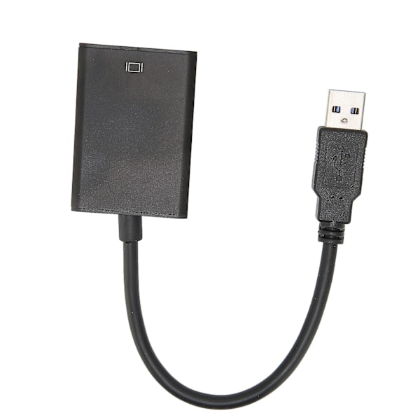 USB 3.0 till HDMI-adapter, hane till hona, gratis högupplöst multimedia-gränssnittsomvandlare