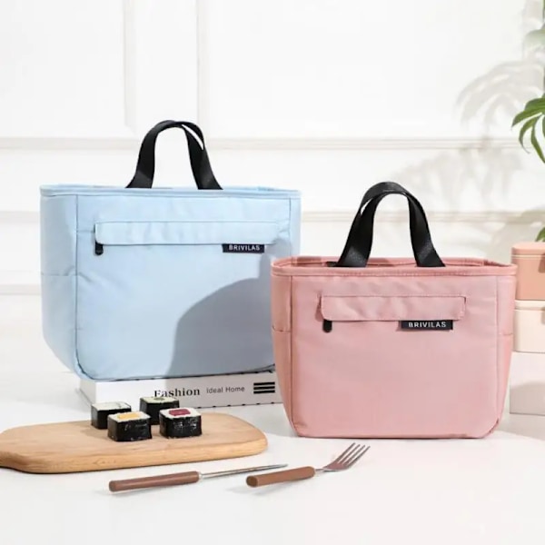 Slidstærk madpose i tykt Oxford-stof pink pink 23*15*20cm