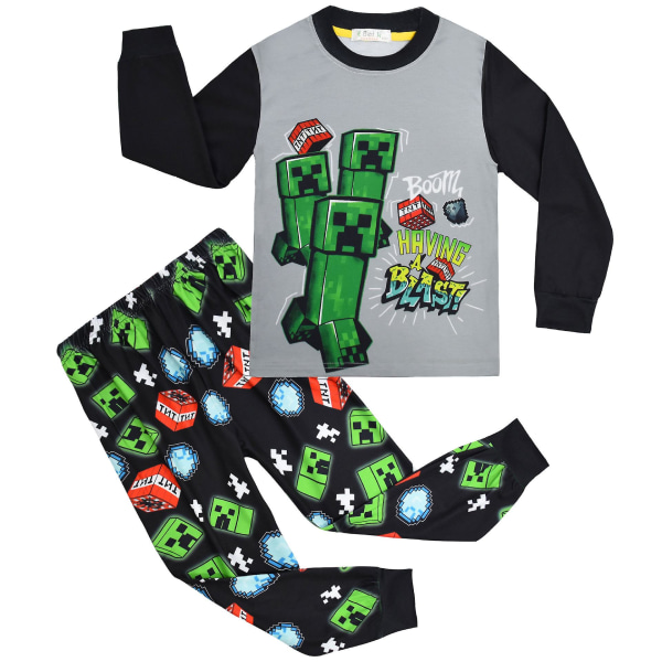 Minecraft kläder barns långärmade hemkläder 7037 130