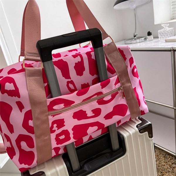 Kvinder Store Rejsetasker Weekendtasker Med Skulderrem Ko Leopard Aztec