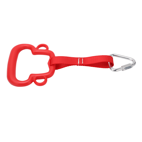 Gymnastikring för barn ABS Monkey Style Pull Up Ring med hängrem Utomhus Barnklättringsutrustning Röd