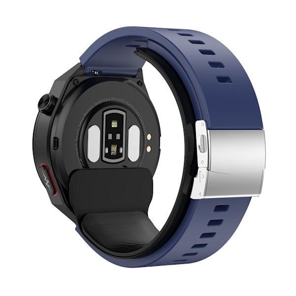 Smartwatch med EKG, blodtryk, hjertefrekvens, iltmætning Mörkblå Mørkeblå
