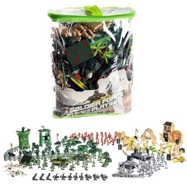 Leksakssoldater Set - Militärbas - 300-delar 1000