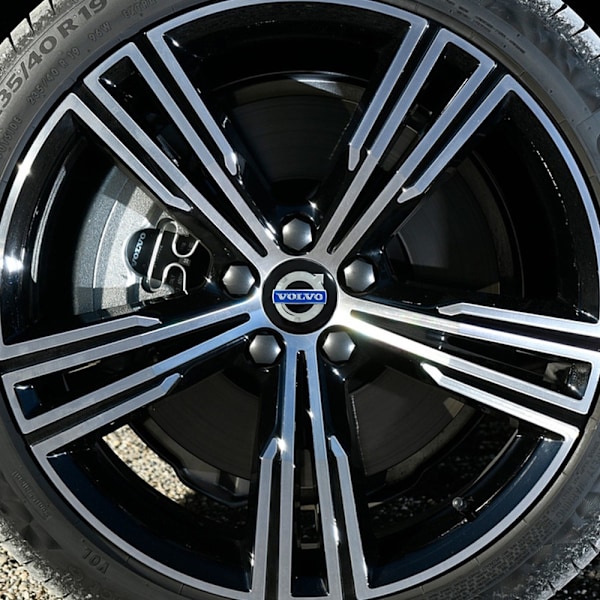 4-Pak - Volvo Centerkapsler / Hjulkapsel Emblem - Bil 70 64mm Svart