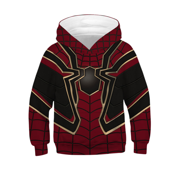 Marvel Spider-Man huvtröja för barn 3D digital utskrift Gwen cosplay anime barnkläder huvtröja Spiderman sweatshirt 24 110cm