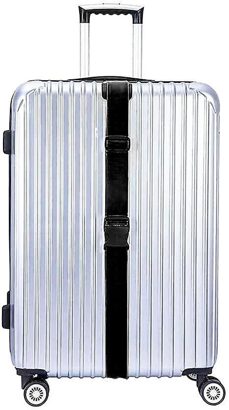 4-pack bagageremmar för resväskor Rem resebälten Tillbehör Black