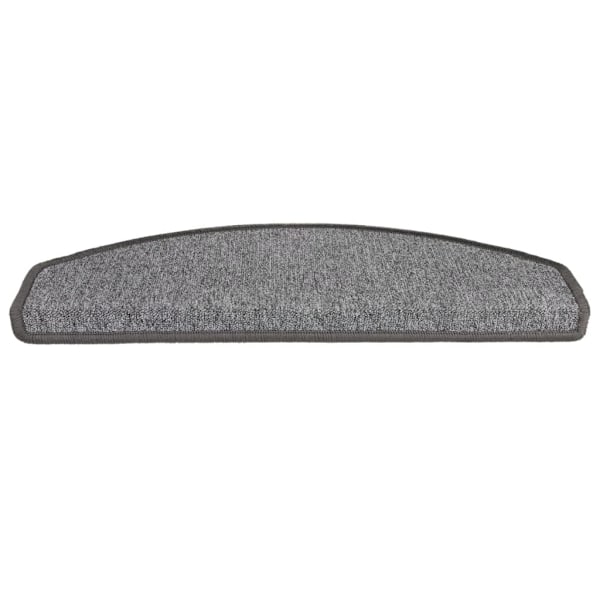 vidaXL 15 st Trappstegsmattor mörkgrå 65x24x4 cm Grey grå