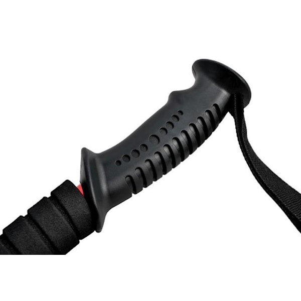 Gåstave / Vandrestave med forskellige gummispidser Black Svart