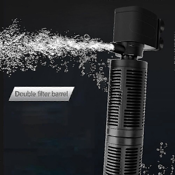 3 i 1 Stille Lufting Vannrenser Intern Pumpe Senkbar Akvarium Filter Oksygenpumpe Senkbar