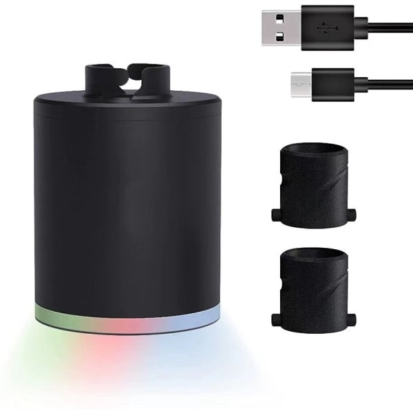 Elektrisk vattenpipa pump kit med 1300 mAh uppladdningsbart batteri led ljus