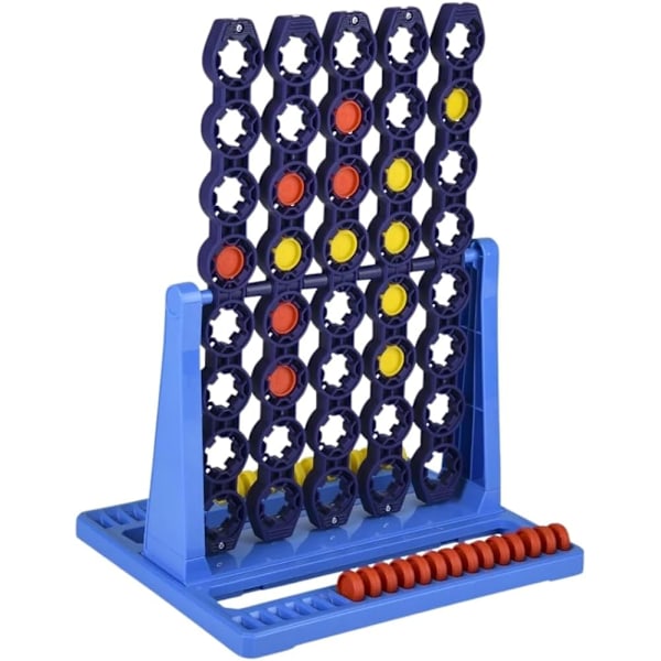 4 Spin-spel med roterande Connect 4-nät, 2-spelarbrädspelet för familj och barn, strategibrädspelet, roterande Connect 4, från 8 år och uppåt