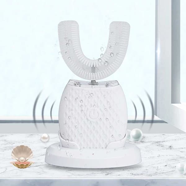 Automatisk Sonisk Eltandborste med Laddställ vit white