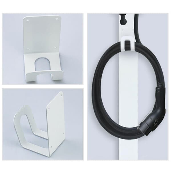Holder til elbilladekabel, Hvid 280