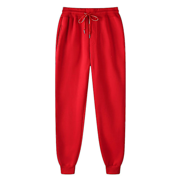 Röda Hip-hop Style Herrar Vadderade Joggingbyxor XXL