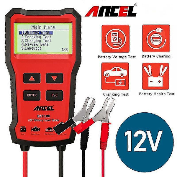 Ancel BST100 12V Bilbatteritestare 220Ah Laddningsanalysator P20250110623