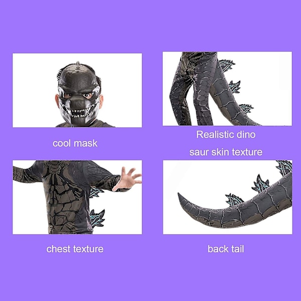 Godzilla Lasten Cosplay -setti XL*140