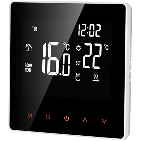 Smart Termostat Digital Temperaturregulator LCD Touchskærm Ugentlig Programmerbar Elektrisk Termostat Gulvvarme