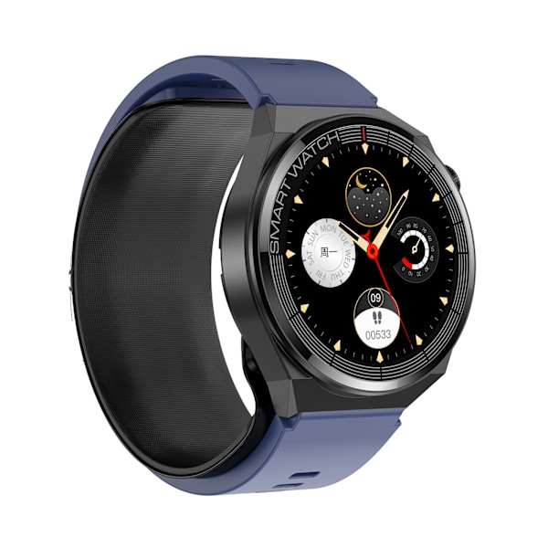 Smartwatch med EKG, blodtryk, hjertefrekvens, iltmætning Mörkblå Mørkeblå