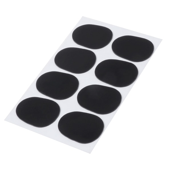 8 stk/sett Diskant/Alt/Tenorsaksofon Klarinett Munnstykke Patches Puter 0,3 mm Svart 0.3mm