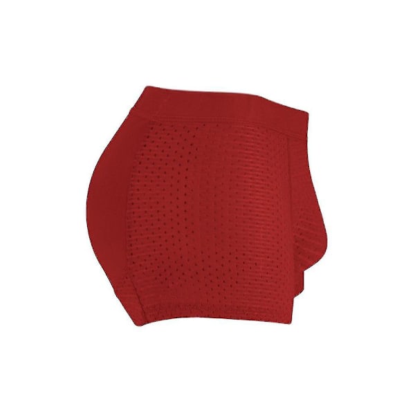 Vadderade boxerkalsonger för män - Höftstöd och rumplyftande kalsonger XL XL Red