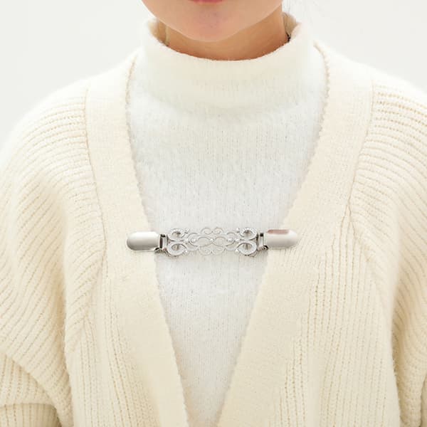 3-pakks sjalspenne i silke