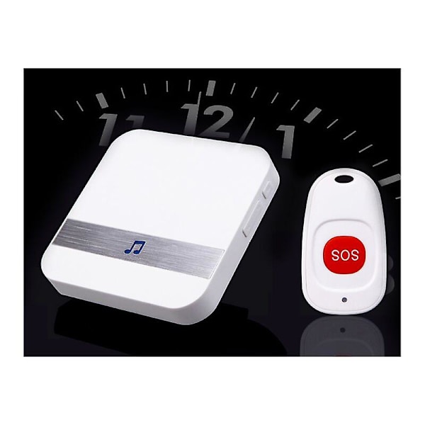 Hjemalarm Trådløst Alarm Patient Ældre Personligt Alarm System Stikkontaktversion Og Nødalarmknap Pager Alarm (1 I 1)