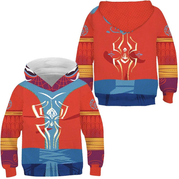 Marvel Spider-Man huvtröja för barn 3D digital utskrift Gwen cosplay anime barnkläder huvtröja Spiderman sweatshirt 24 120cm